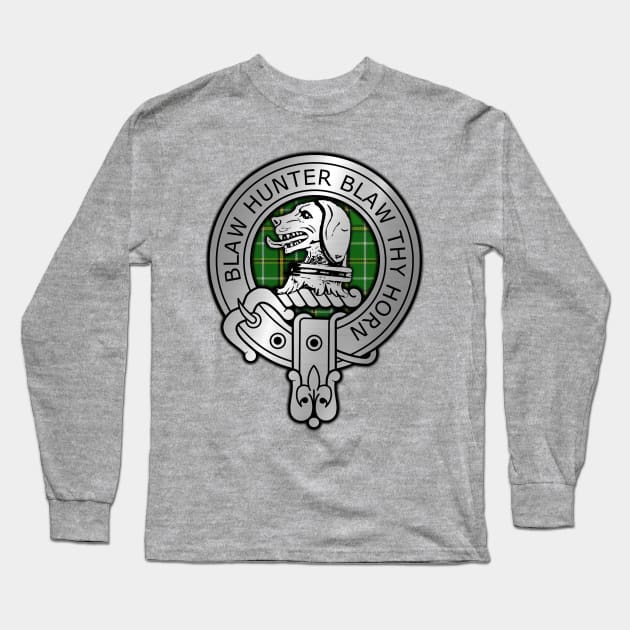 Clan Forrester Crest & Hunting Tartan Long Sleeve T-Shirt by Taylor'd Designs